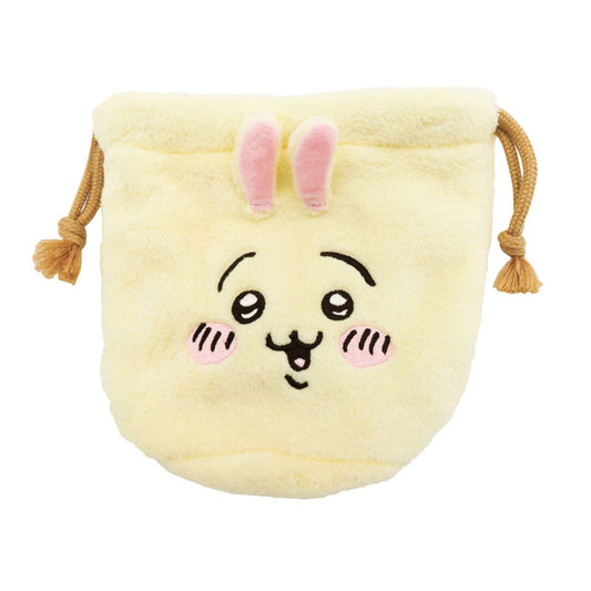 Chiikawa Face Drawstring Pouch (Usagi)