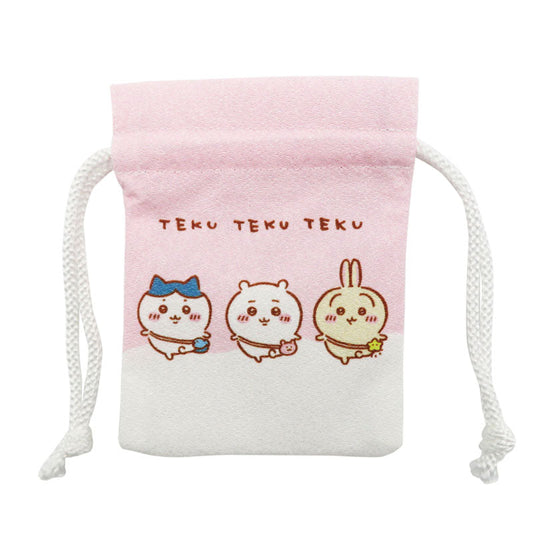 Chiikawa Bean Drawstring Pouch (Teku Teku)