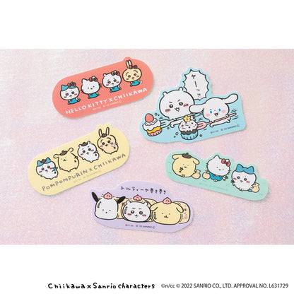 Chiikawa × Sanrio Characters Phone-Sized Stickers (Pom Pom Purin × Chiikawa)