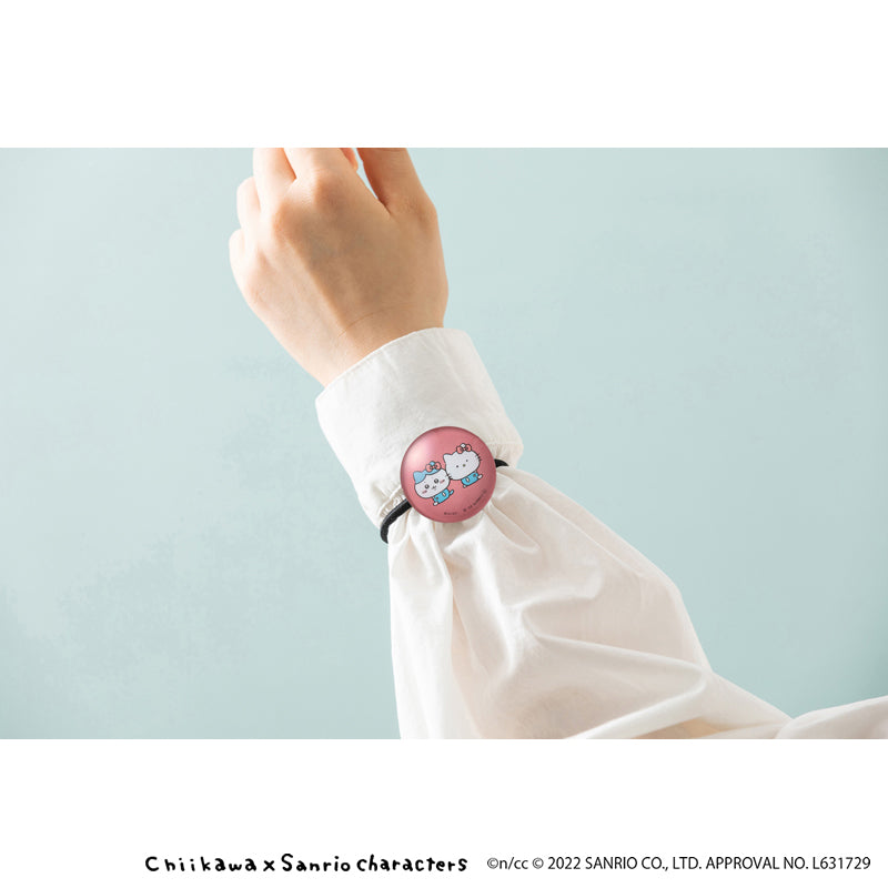 吉伊卡哇×三麗鷗角色 玻璃髮圈（八割・HELLO KITTY）