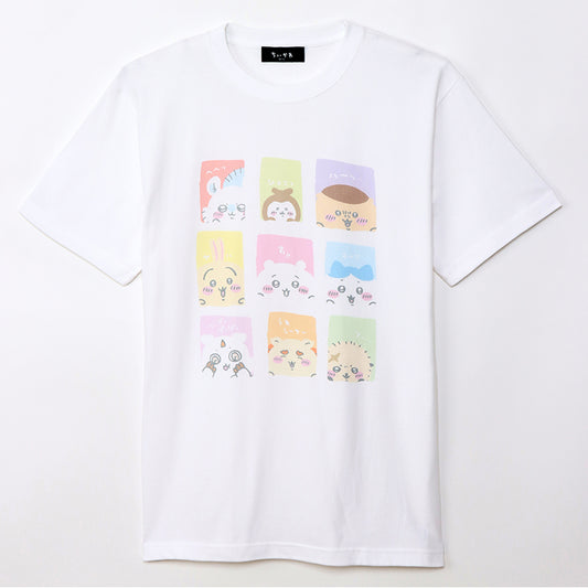 Chiikawa T-shirt Peek-a-boo Look White