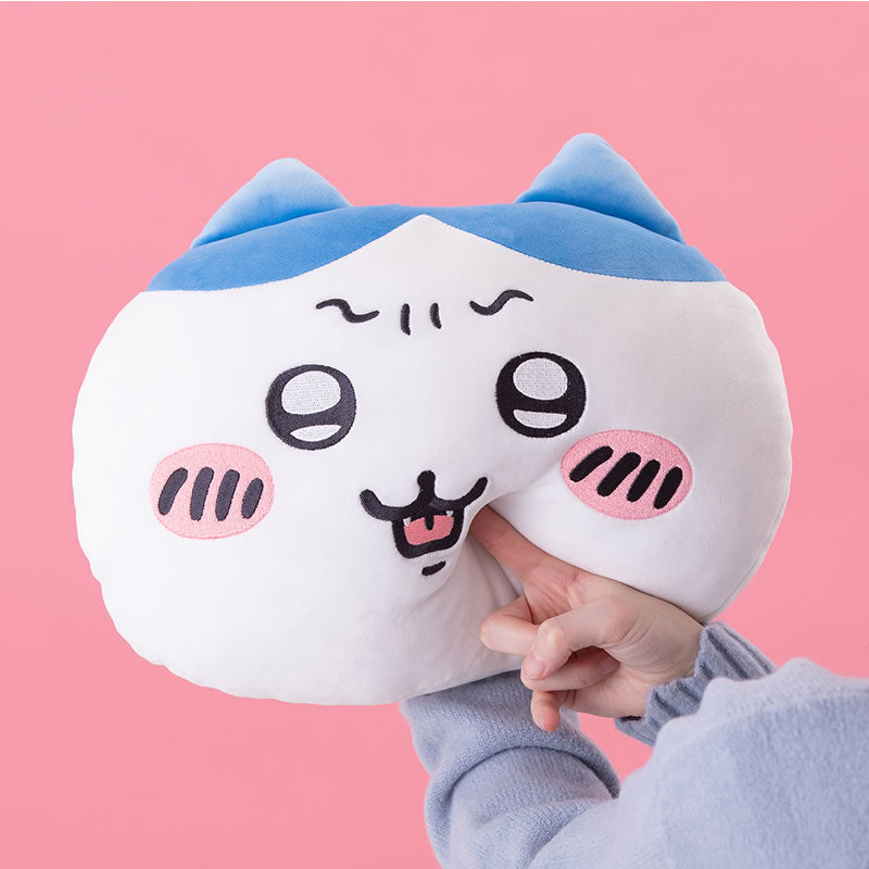 Chiikawa Bewildered Face Cushion (Hachiware)