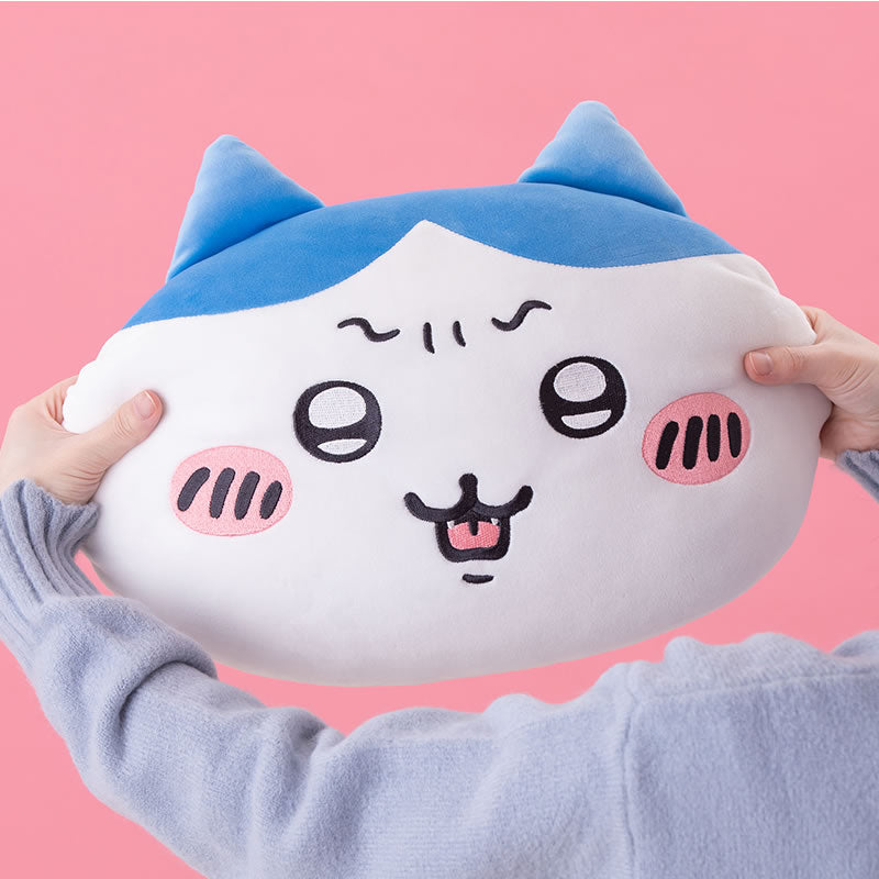 Chiikawa Bewildered Face Cushion (Hachiware)