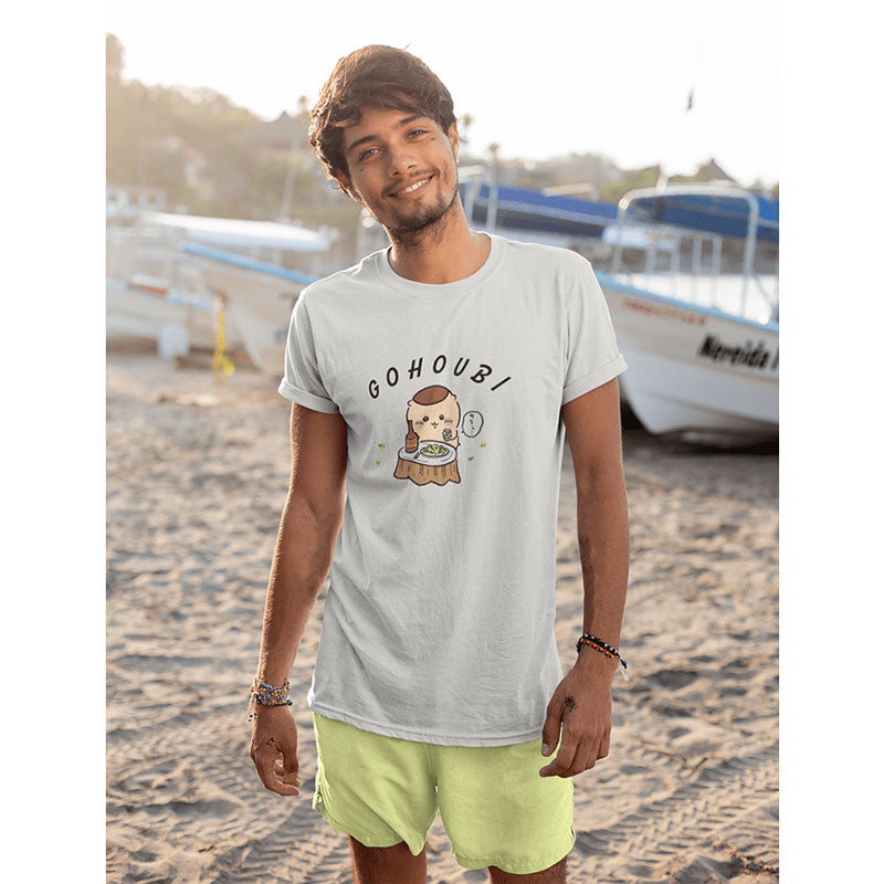 Chiikawa T-Shirt Kurimanju Reward Frost Gray