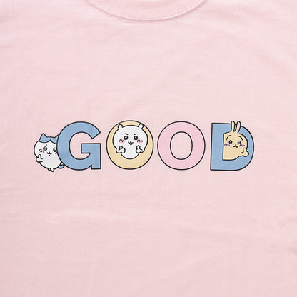ちいかわ GOOD Tシャツ(ベビーピンク)