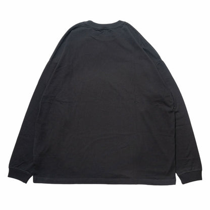 Chiikawa Tourism Big Silhouette L/S T-Shirt Tourism Logo (Black)