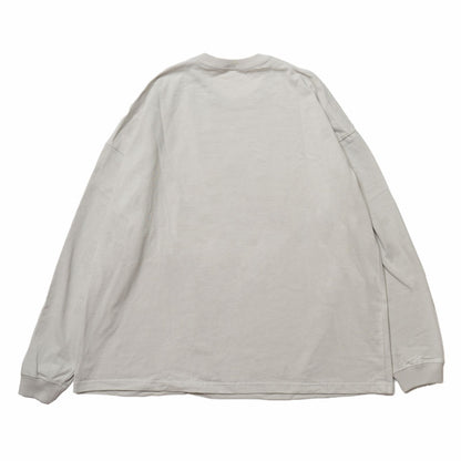 Chiikawa Tourism Big Silhouette L/S T-Shirt Usagi Snowboard (Gray)