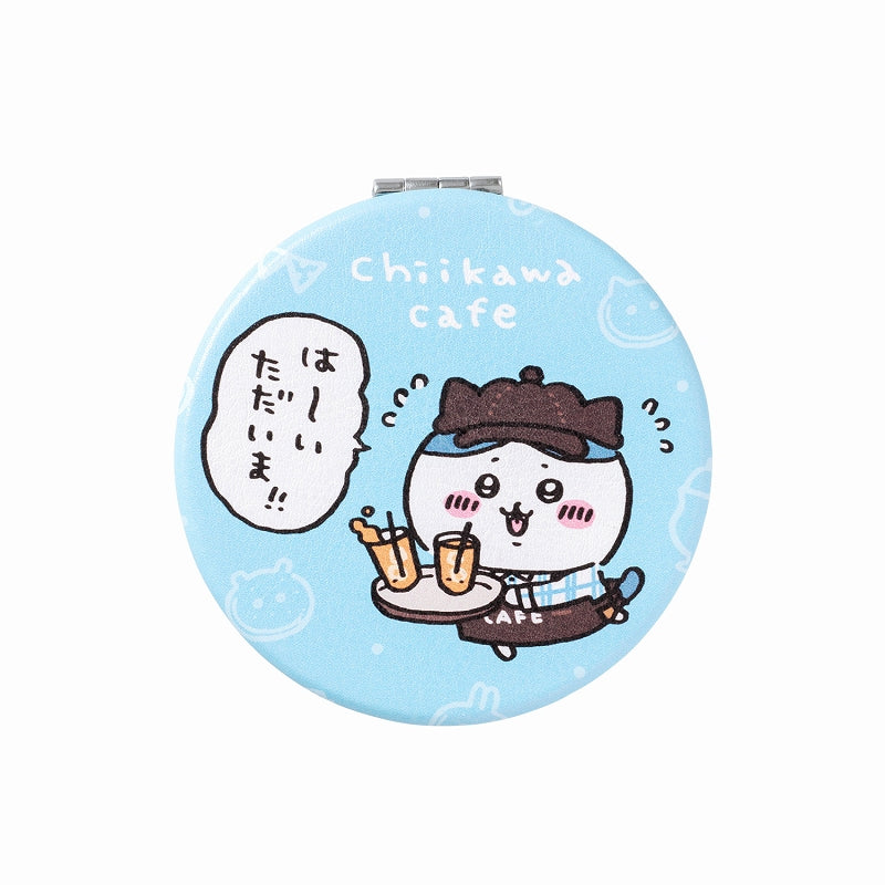 ちいかわカフェ 丸型コンパクトミラー（ハチワレ）【１会計 ２個まで】