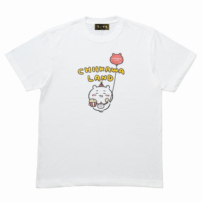 Chiikawa Land T-Shirt Popcorn White