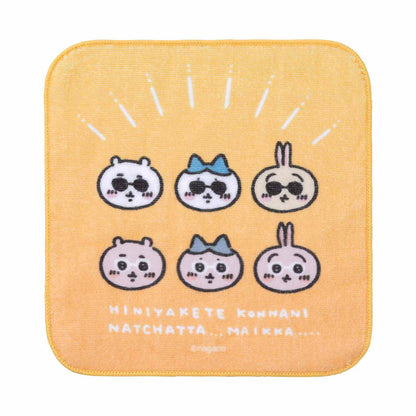 ちいかわ観光 ハンドタオル（サングラスなみんな）