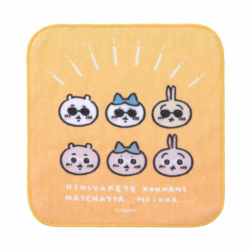 ちいかわ観光 ハンドタオル（サングラスなみんな）