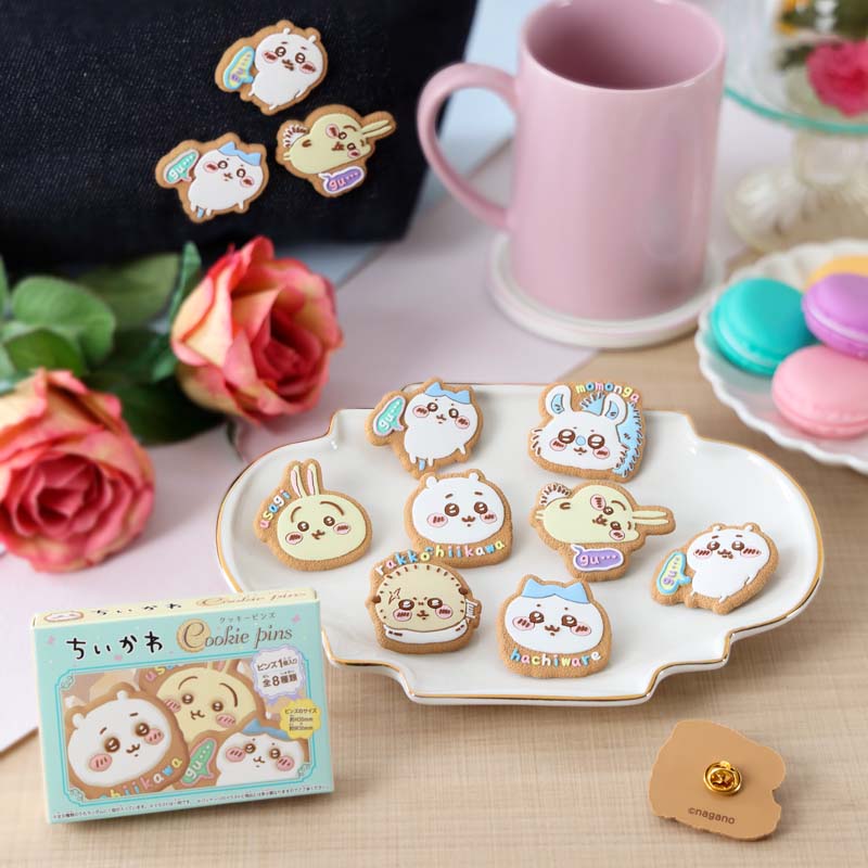 Chiikawa Cookie Pins (1 Box, 8 Pieces)
