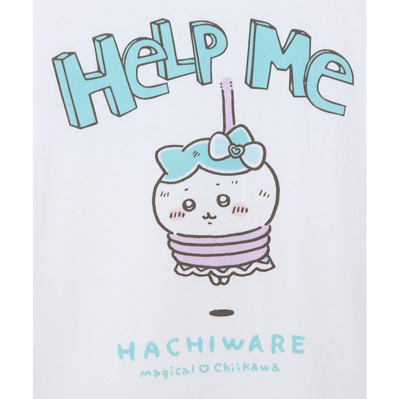 魔法吉伊卡哇 大號T恤 八割 HELP ME 白色