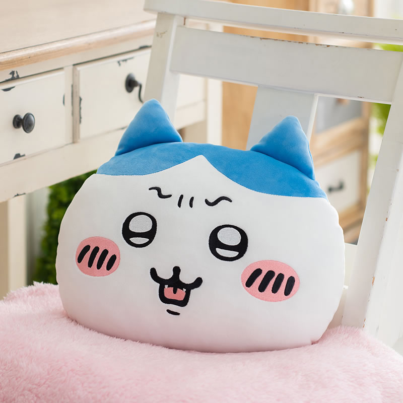 Chiikawa Bewildered Face Cushion (Hachiware)