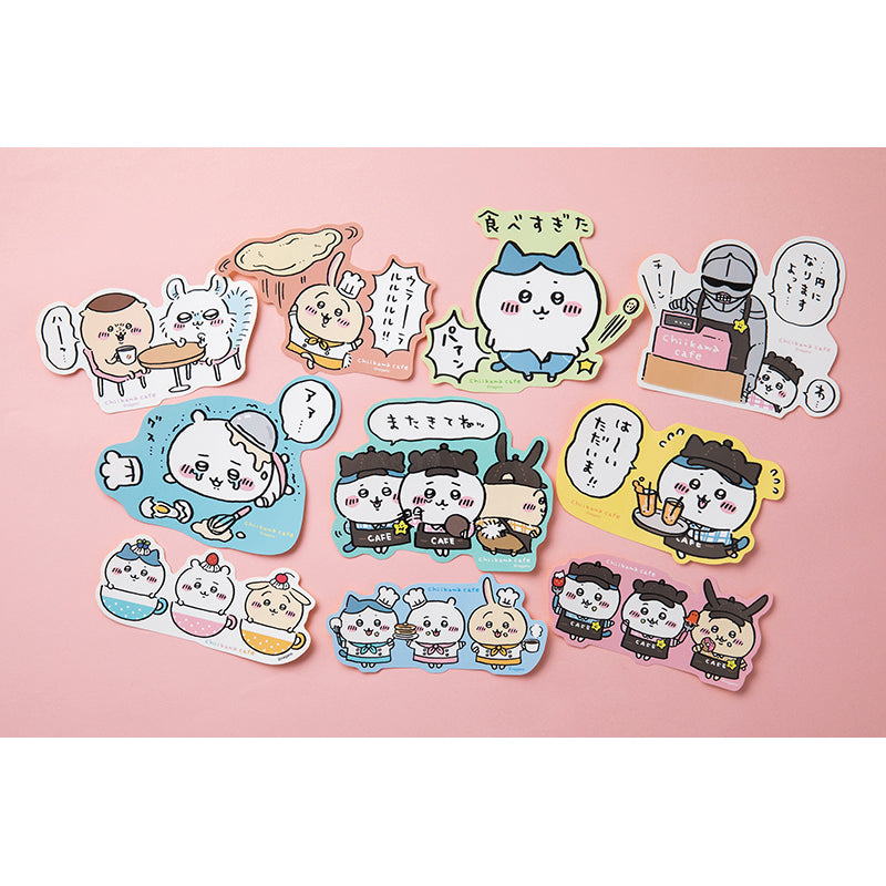 Chiikawa Cafe Yuru-Cut Big Sticker (Waiter)