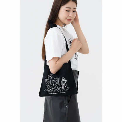 吉伊卡哇 帆布单肩包 集合（黑色）