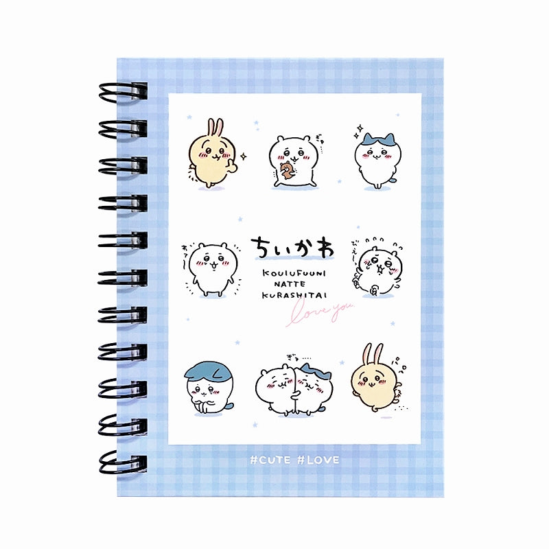 치이카와 A6W 링 노트 (체크)