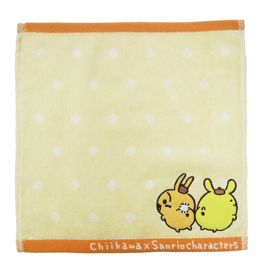 Chiikawa x Sanrio Characters Mini Towel (Usagi and Pompompurin)