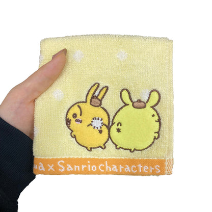 Chiikawa x Sanrio Characters Mini Towel (Usagi and Pompompurin)