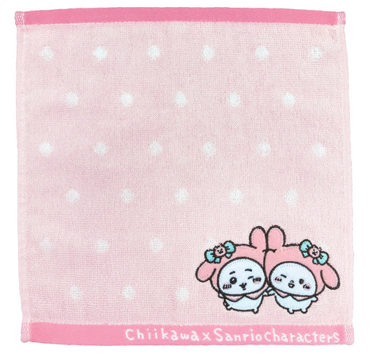 Chiikawa x Sanrio Characters Mini Towel (Chiikawa and My Melody)