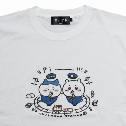 치이카와 휘파람 T셔츠 화이트