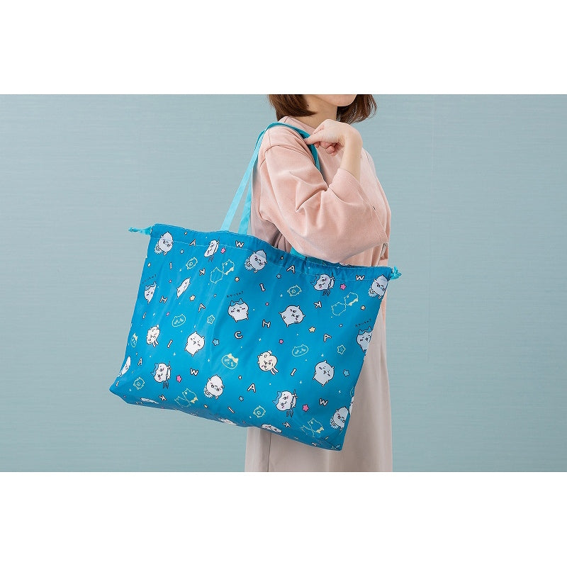Chiikawa Large Drawstring Eco Bag (All-Over Pattern)