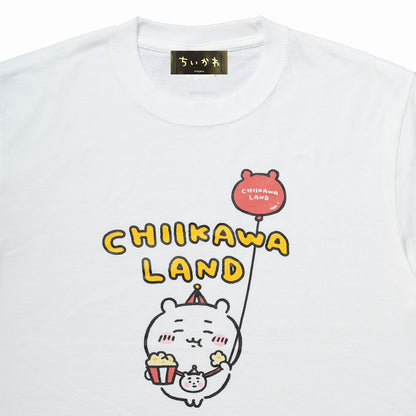 Chiikawa Land T-Shirt Popcorn White