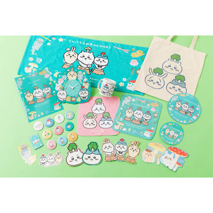 치이카와 치이카와의 숲 평평한 큰 토트백