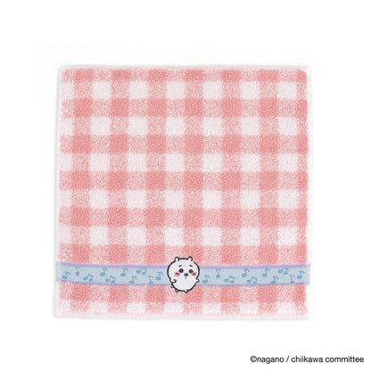 Chiikawa Towel Handkerchief (Music Note Pink)