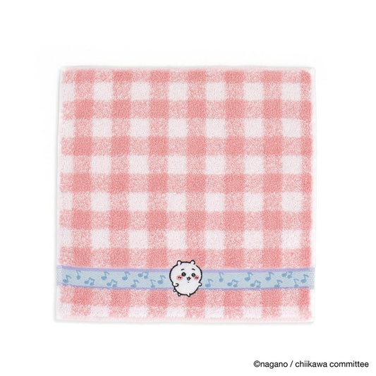 Chiikawa Towel Handkerchief (Music Note Pink)