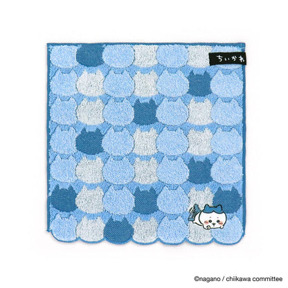 Chiikawa Towel Handkerchief (Face Blue)
