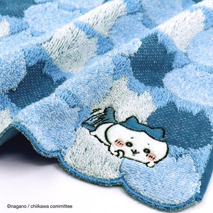 Chiikawa Towel Handkerchief (Face Blue)