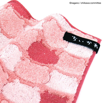 Chiikawa Towel Handkerchief (Face Pink)