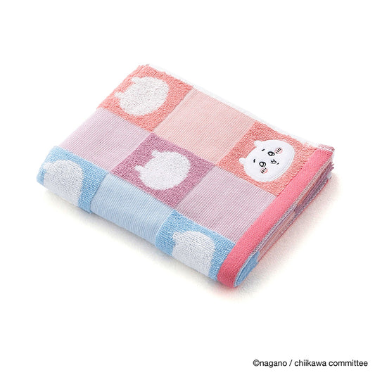 Chiikawa Face Towel (Pattern Pink)