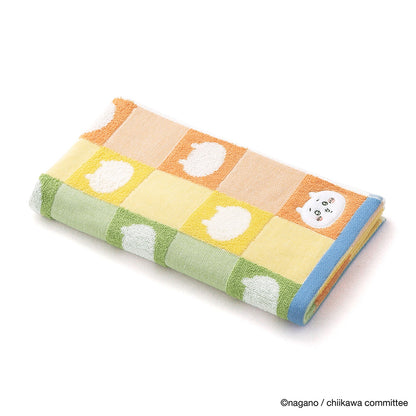 Chiikawa Small Bath Towel (Pattern Orange)