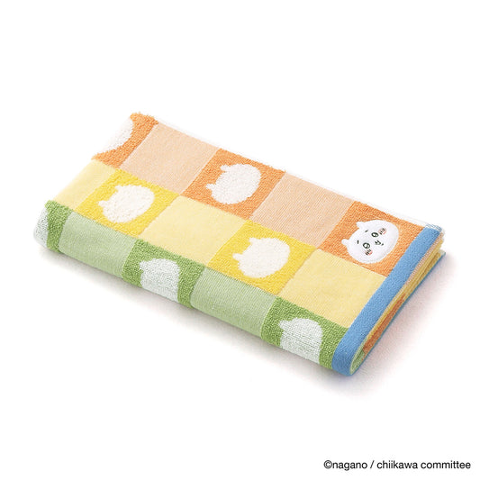 Chiikawa Small Bath Towel (Pattern Orange)