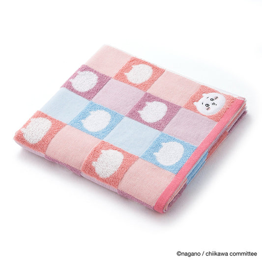 Chiikawa Bath Towel (Pattern Pink)
