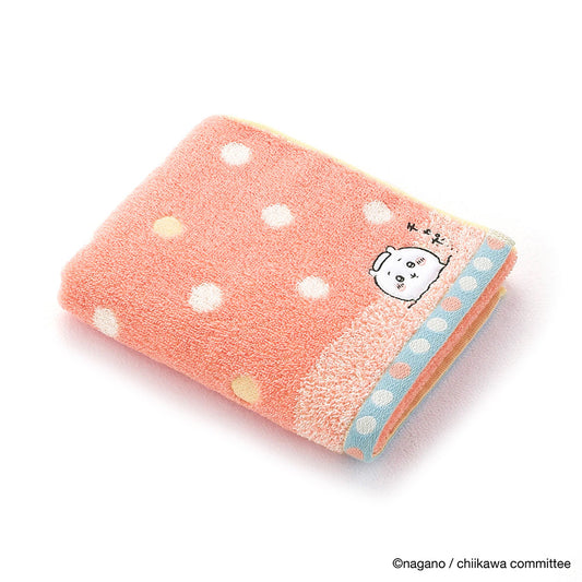 Chiikawa Face Towel (Bath Pink)