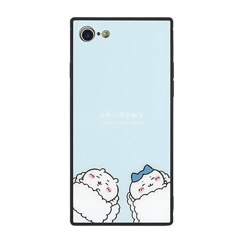 Chiikawa Square Glass Case (Swaying) iPhone SE (3rd/2nd Gen) / 8/7 Compatible
