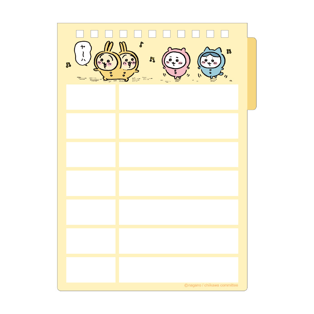 Chiikawa Whiteboard Memo (Pink)