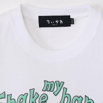ちいかわ水族館 キッズTシャツ カワウソと握手 ホワイト（カメミラー付）