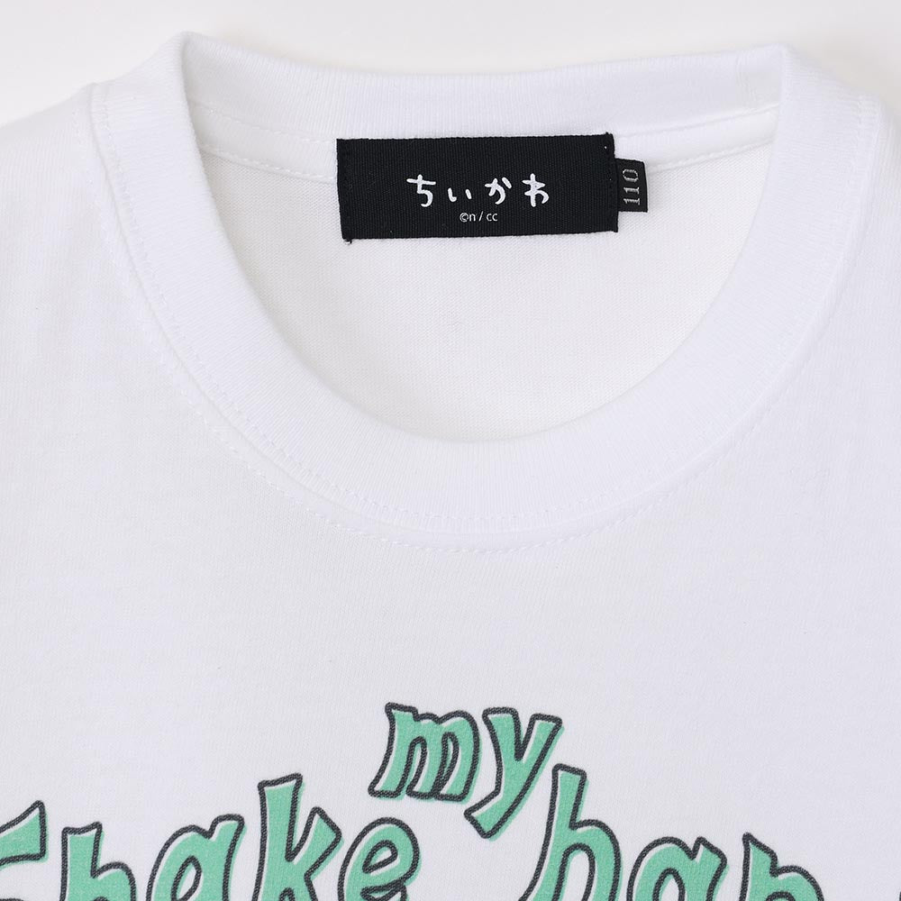 ちいかわ水族館 キッズTシャツ カワウソと握手 ホワイト（カメミラー付）
