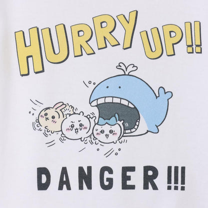 Chiikawa Aquarium T-shirt Hurry Up White (with Squid Mirror)