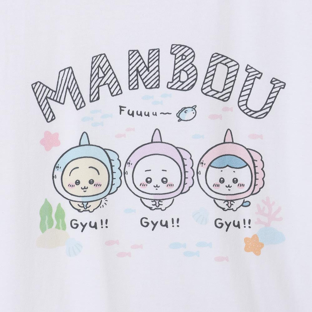 ちいかわ水族館 Tシャツ マンボウ ホワイト（イカミラー付）