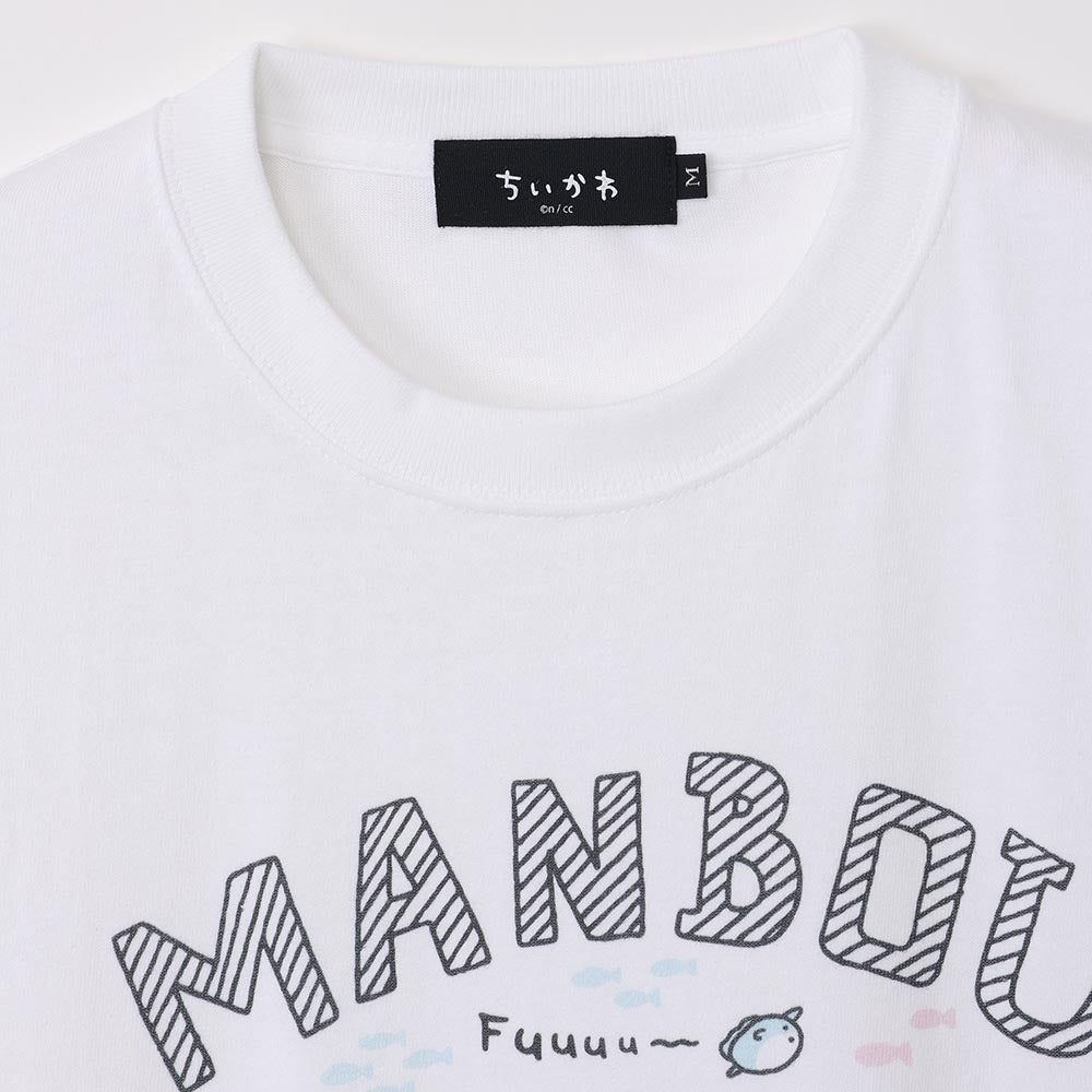 ちいかわ水族館 Tシャツ マンボウ ホワイト（イカミラー付）
