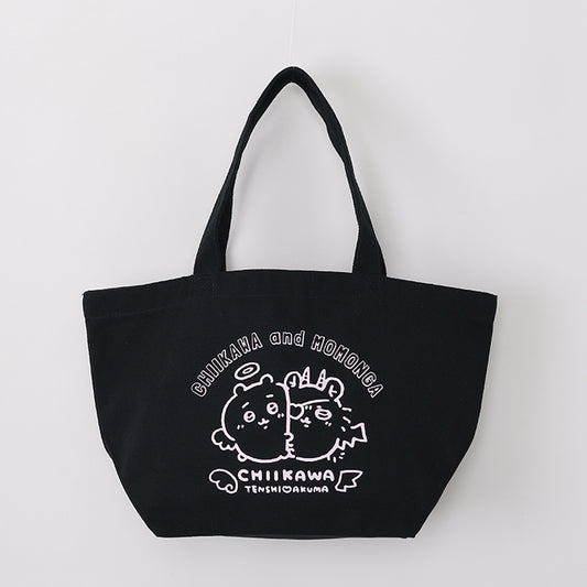 Chiikawa Angel & Demon Lunch Tote Bag (Chiikawa & Momonga Black)