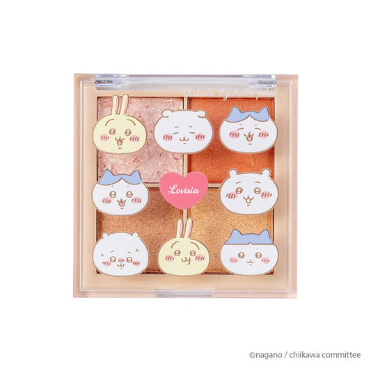 ちいかわ Lovisia アイシャドウパレット（ちいかわ＆ハチワレ＆うさぎ（フェイス）