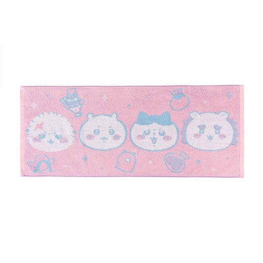 Chiikawa Jacquard Face Towel (Pink)