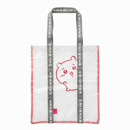 ちいかわ クリア格子のビニールトートバッグ