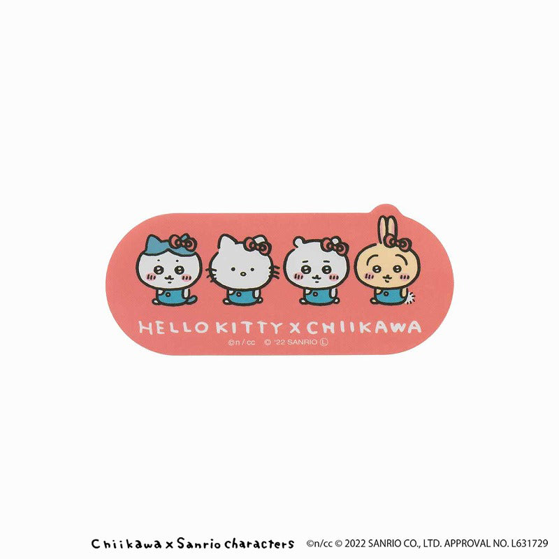 吉伊卡哇×三麗鷗角色 可貼於手機的貼紙（HELLO KITTY×吉伊卡哇）